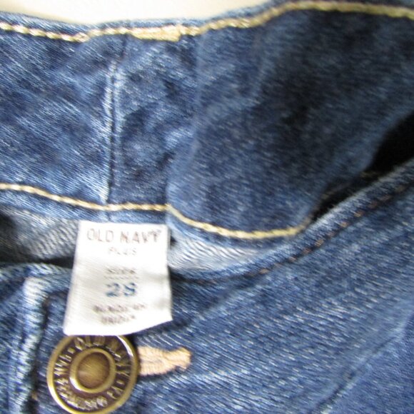 Old Navy Plus Denim Shorts 28 Roll Cuff Blue - Picture 9 of 13